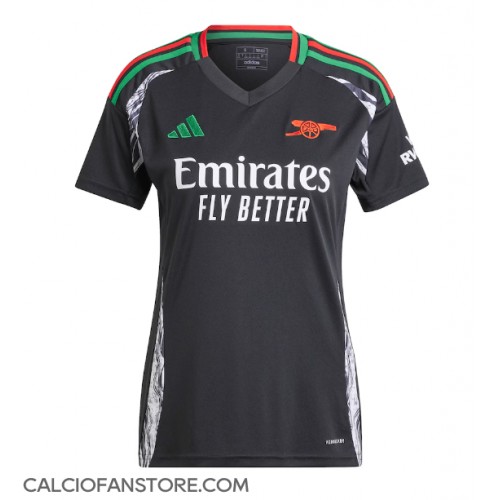 Maglia Calcio Arsenal Seconda Divisa Donna 2024-25 Manica Corta